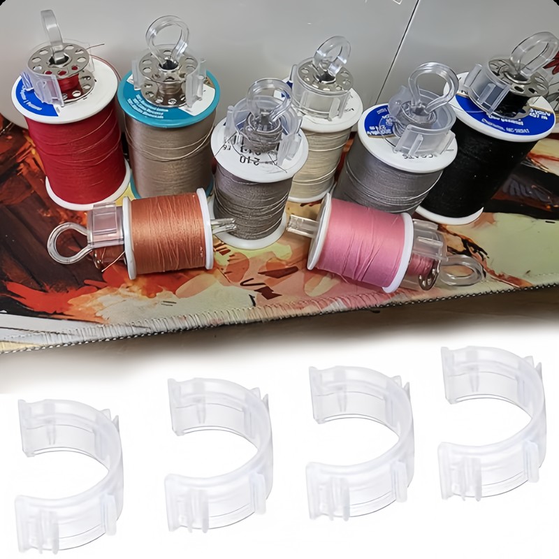 Embroidery Thread - 64 قطعة من حاملات بكرات الخيط