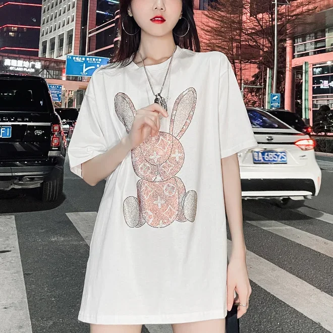 Embroidery Shirt - تي شيرت نسائي صيفي كاجوال: تي