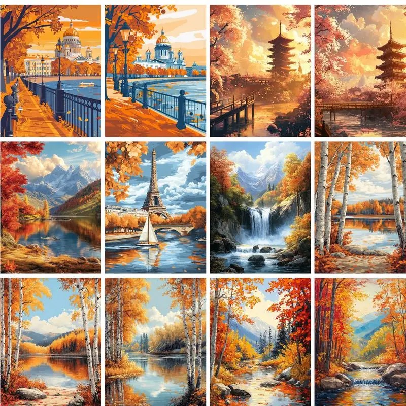 Embroidery Art Painting - لوحة رسم بالأرقام على القماش مقاس