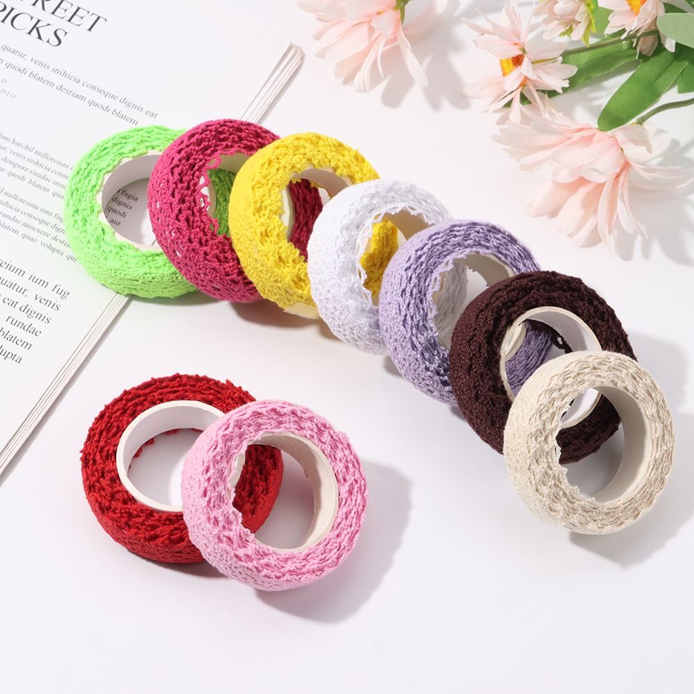 Embroidery Ribbon - شريط دانتيل للزينة بطول 2 ياردة/لفة