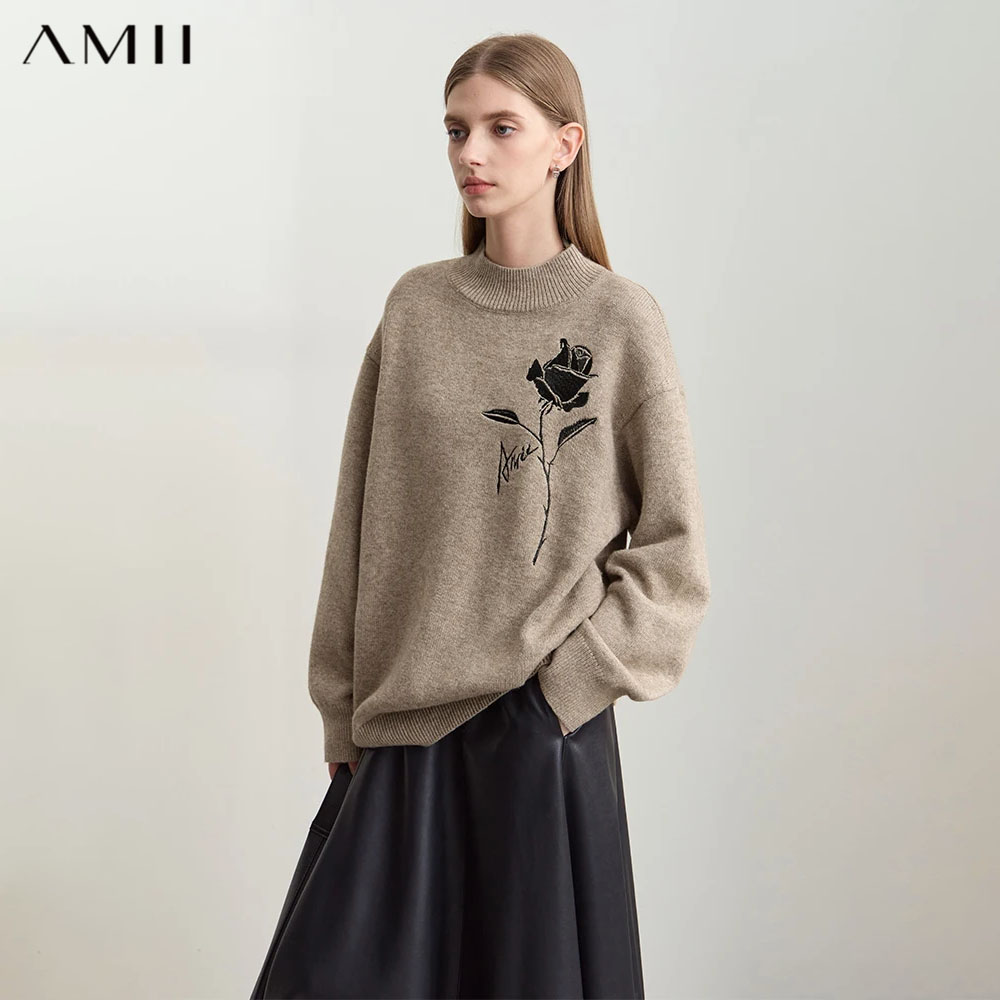 Embroidery Rose - سترات أمي للخريف والشتاء، ملابس نسائية