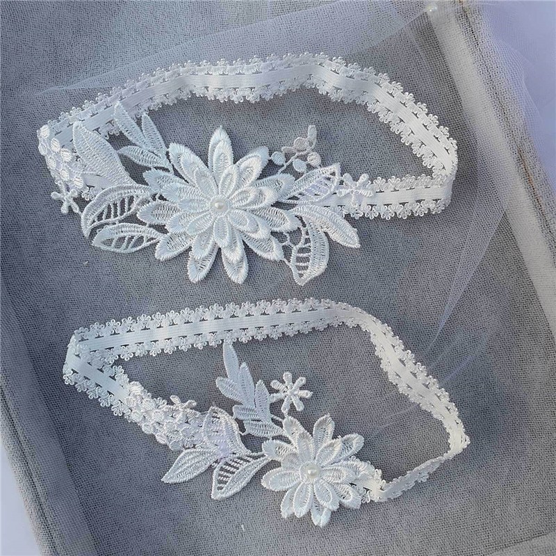 2 قطعة الزفاف الزفاف الرباط ال - مراجعة Embroidery Ring وسعره