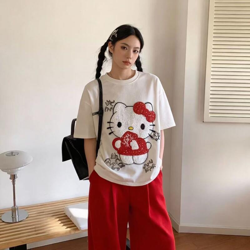 تي شيرت نسائي جديد بتصميم هالو - مراجعة Embroidery Shirt وسعره