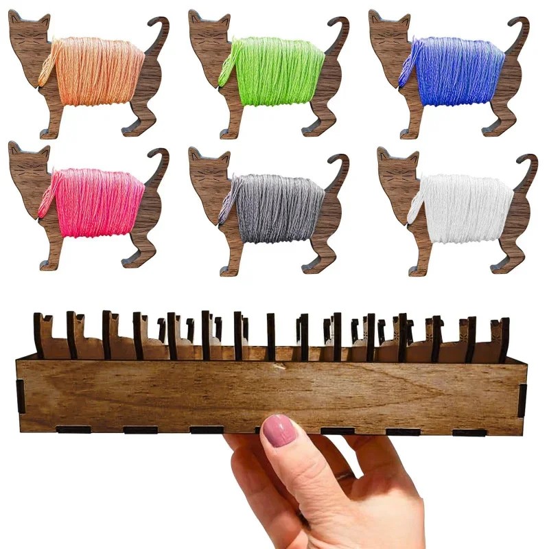 2026 مجموعة بكرات خشبية للخيوط - مراجعة Embroidery Cat وسعره