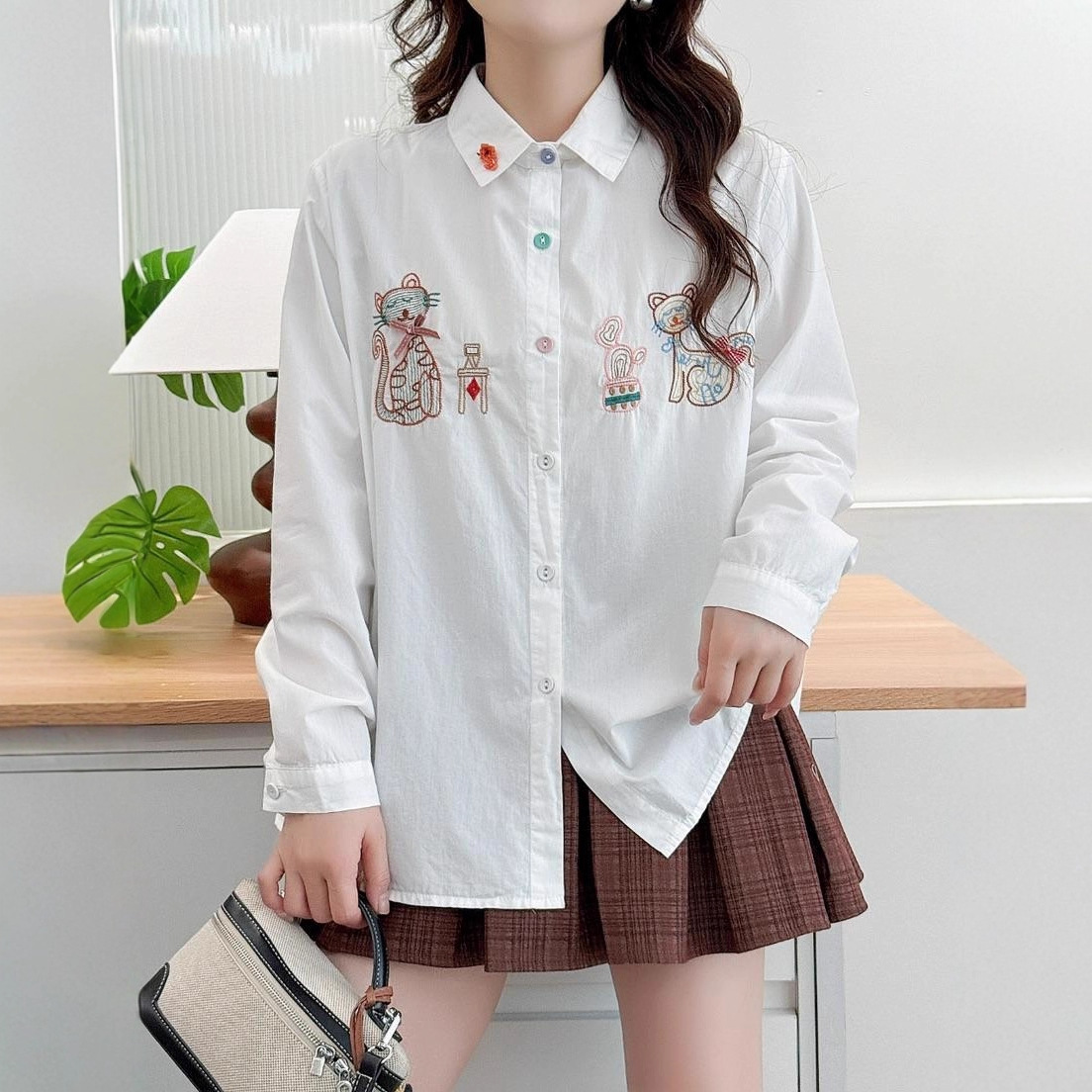 اليابانية الحلو موري فتاة خمر  - مراجعة Embroidery Cat وسعره