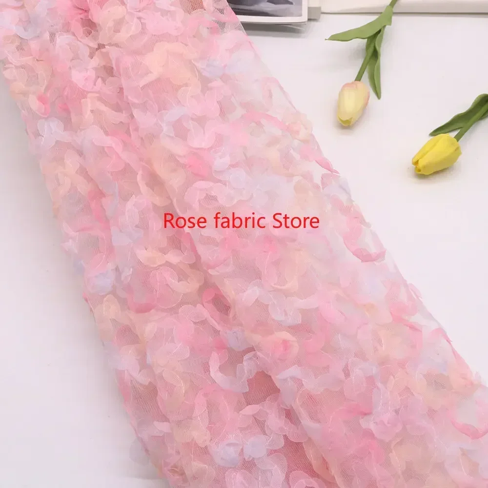 قماش شيفون متدرج اللون مع تطري - مراجعة Embroidery Rose وسعره