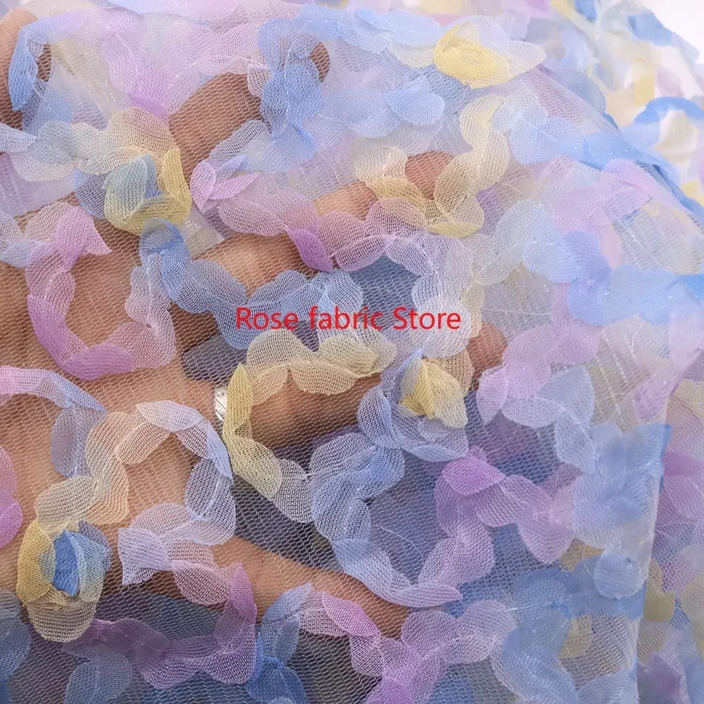 قماش شيفون متدرج اللون مع تطري - مراجعة Embroidery Rose وسعره