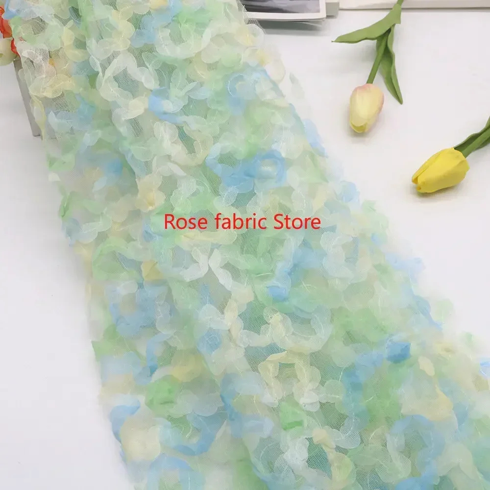 قماش شيفون متدرج اللون مع تطري - مراجعة Embroidery Rose وسعره