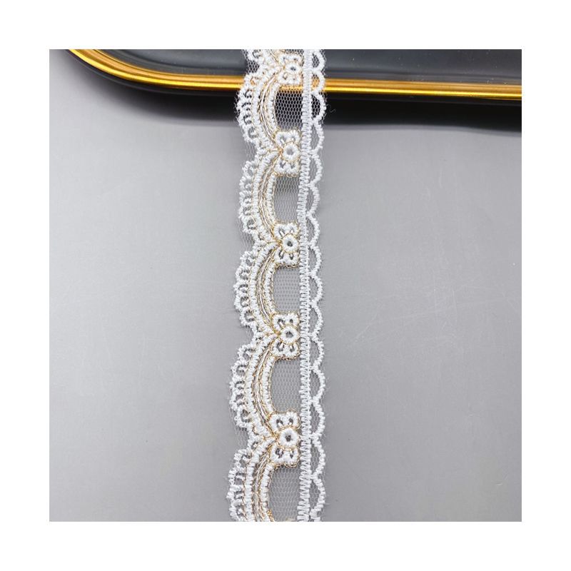 نسيج شبكة التطريز الجوف القوس  - مراجعة Embroidery Ribbon وسعره
