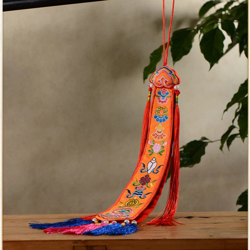 أعلام تبتية على شكل شريط، مصنو - مراجعة Embroidery Ribbon وسعره
