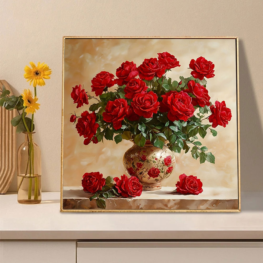 روز الماس اللوحة كامل مربع جول - مراجعة Embroidery Rose وسعره