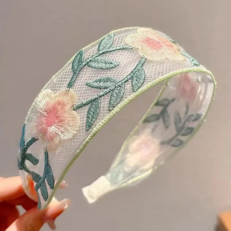 1/3 قطعة ربطة شعر أنيقة من الش - مراجعة Embroidery Ring وسعره