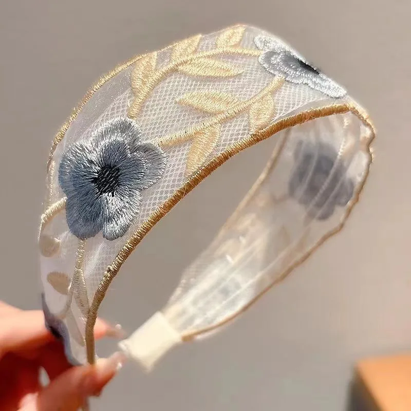 1/3 قطعة ربطة شعر أنيقة من الش - مراجعة Embroidery Ring وسعره