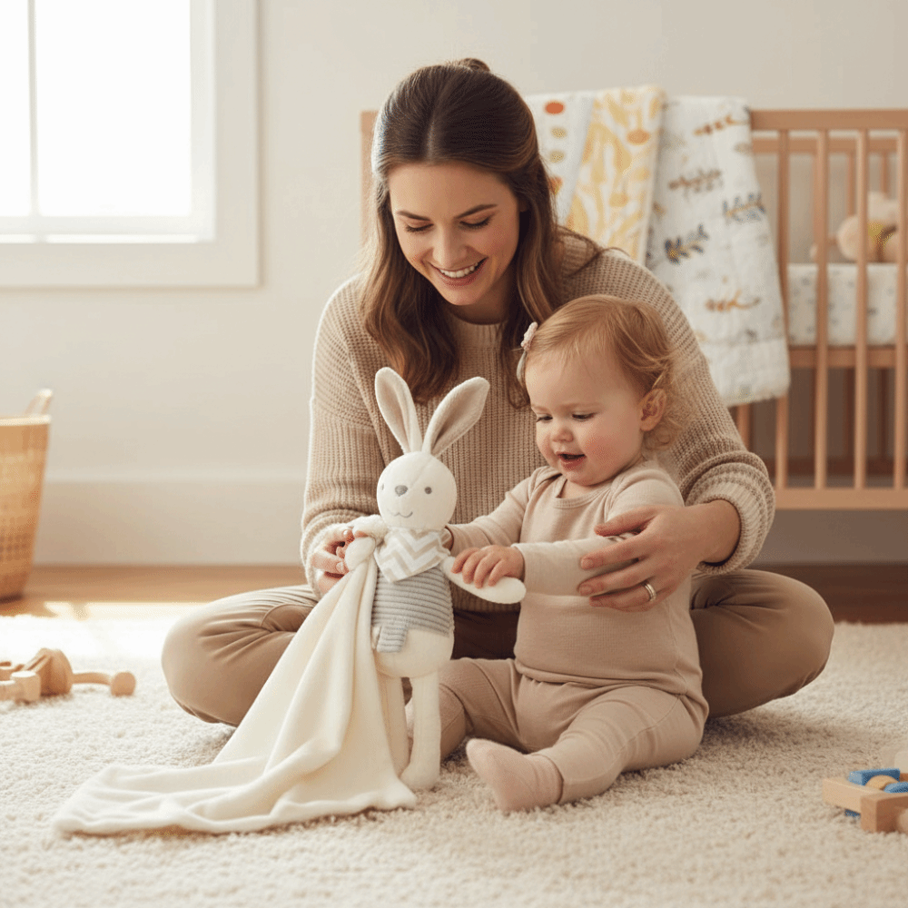 بطانية أطفال مربعة الشكل على ش - مراجعة Embroidery Rabbit وسعره
