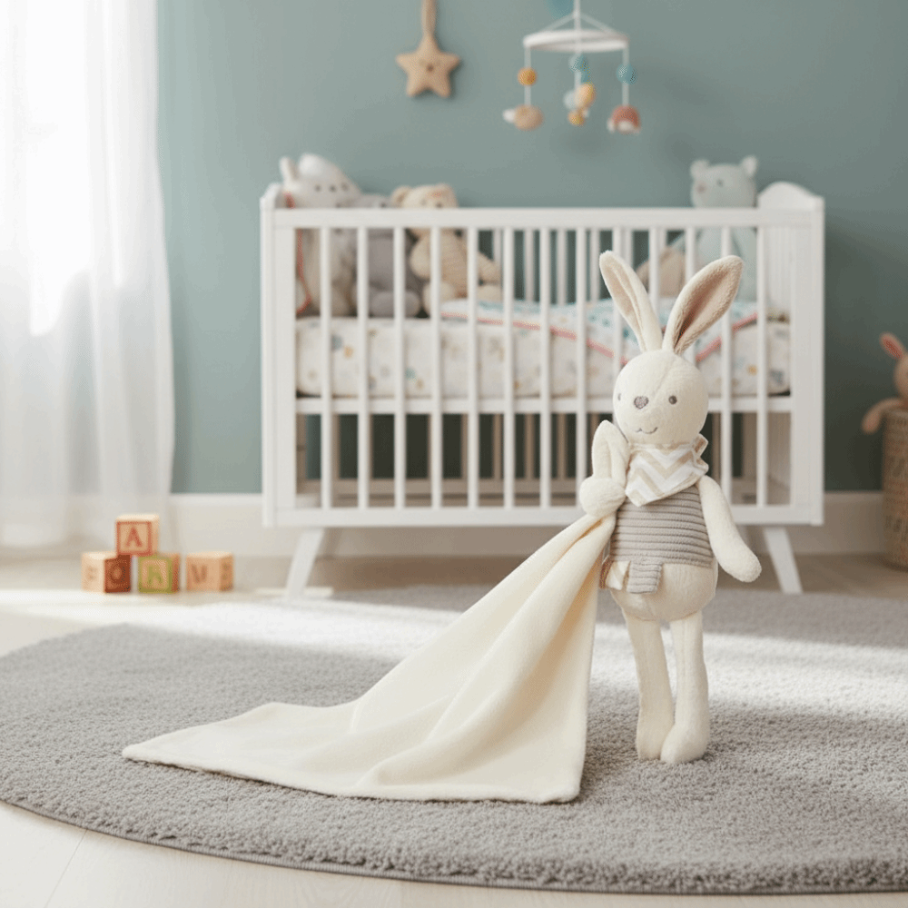 بطانية أطفال مربعة الشكل على ش - مراجعة Embroidery Rabbit وسعره