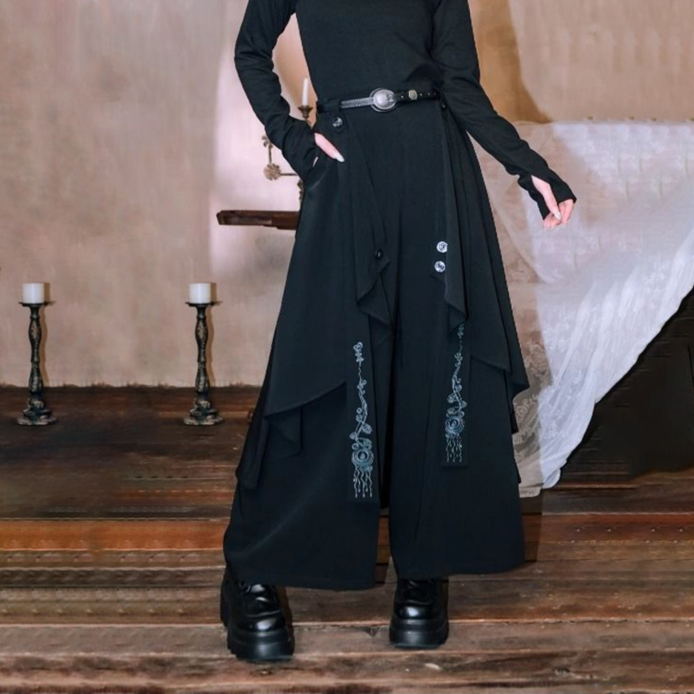سروال تنورة غير منتظم بطبقات ش - مراجعة Embroidery Ribbon وسعره