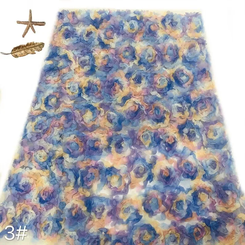 ثلاثية الأبعاد الشيفون زهرة ال - مراجعة Embroidery Rose وسعره